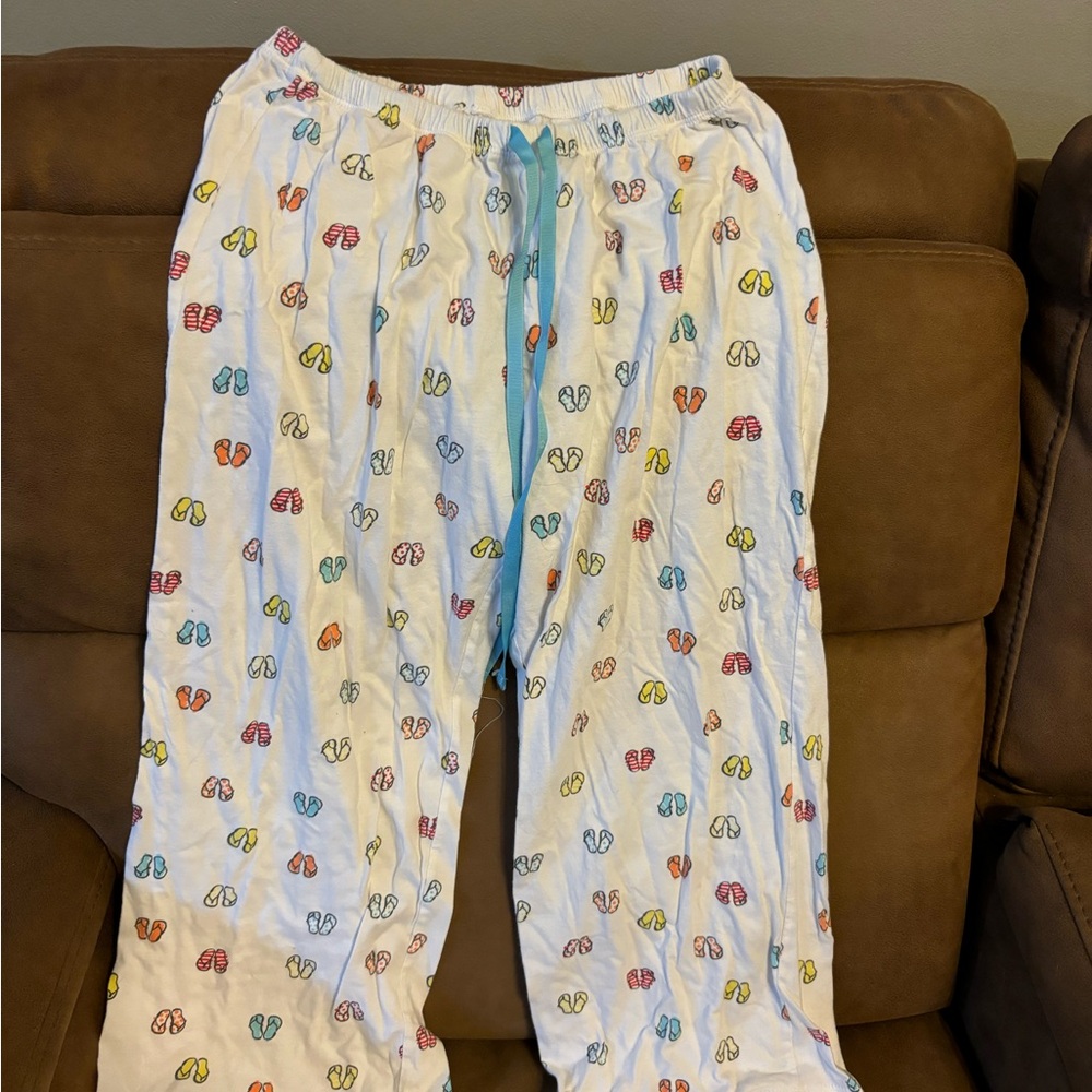 Hue Flip flop pajama capri pants, medium